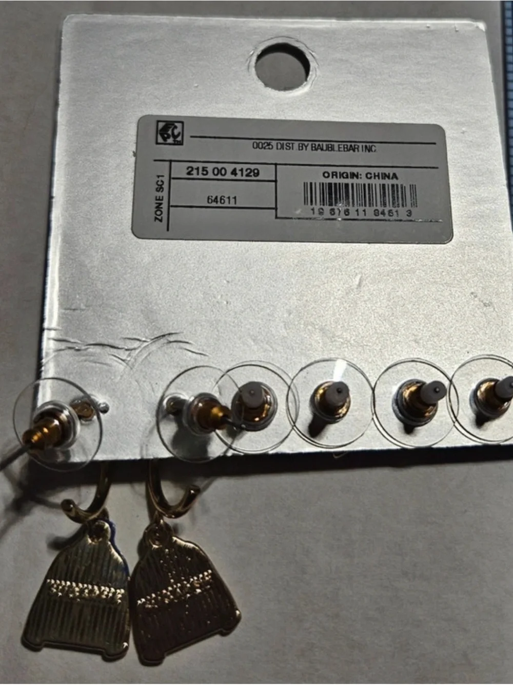 BAUBLEBAR SET 3 Pair Earrings Jewish Hanukkah Sweaters Menorahs & Latkes NEW NWT